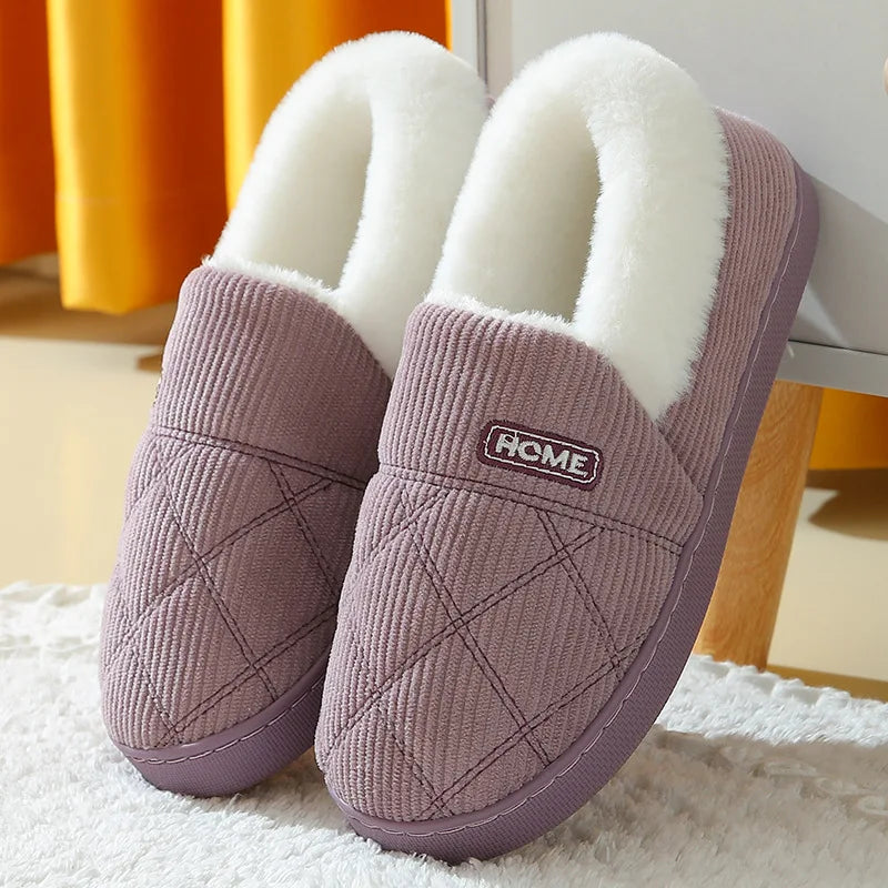 Pantuflas acogedoras de felpa confort para hombre y mujer