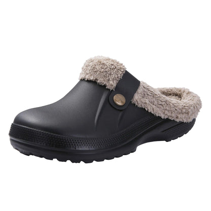 Pantuflas unisex antideslizantes de piel cálida