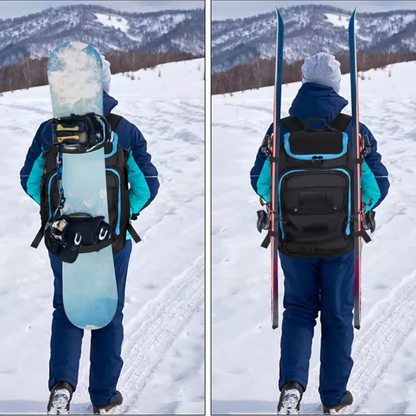 Mochila de Esquí 50L Impermeable para Pendientes de Nieve