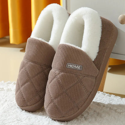 Pantuflas acogedoras de felpa confort para hombre y mujer