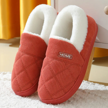 Pantuflas acogedoras de felpa confort para hombre y mujer