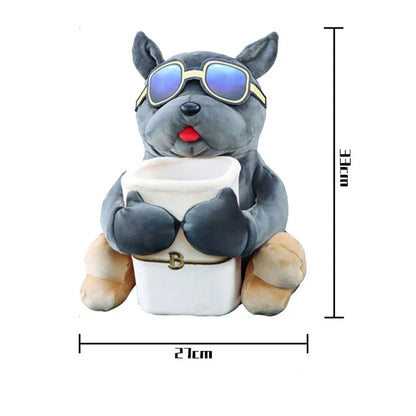 Reposabrazos para Coche con Perro, Papelera y Caja de Pañuelos