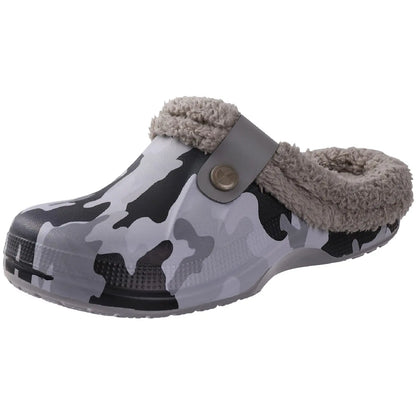 Pantuflas unisex antideslizantes de piel cálida