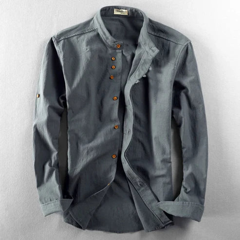 Camisa Japonesa para Hombre con Estampado de Dragón