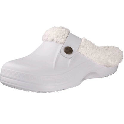 Pantuflas unisex antideslizantes de piel cálida