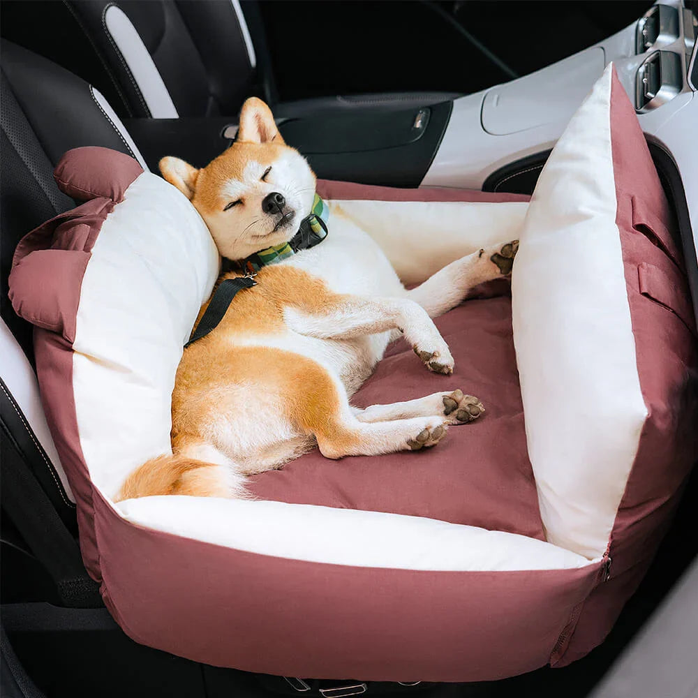 Cojín cómodo y suave para perro en coche