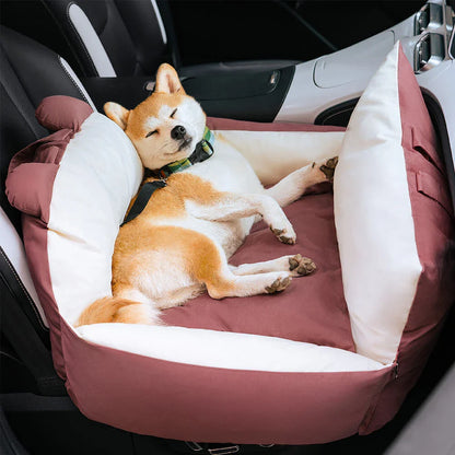 Cojín cómodo y suave para perro en coche