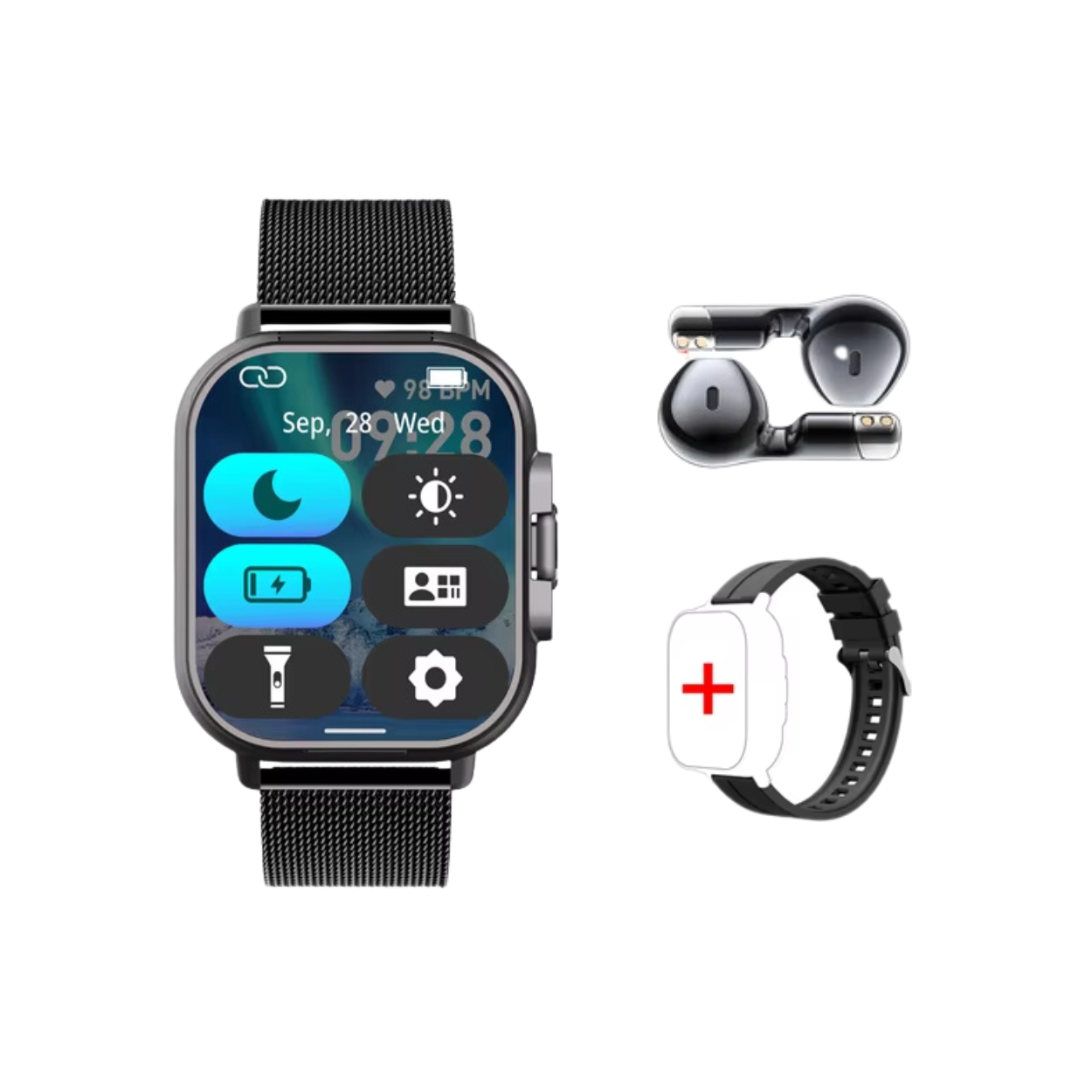 Reloj Inteligente con Auriculares Bluetooth Integrados