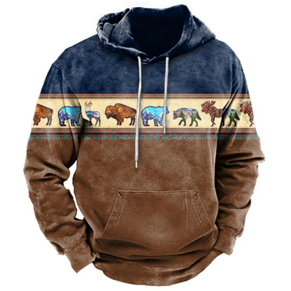 Sudadera con Capucha Streetwear Estampada, Colorida y Cómoda