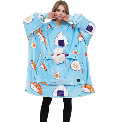 Sudadera con Capucha Eléctrica Calefactable con Calefacción USB