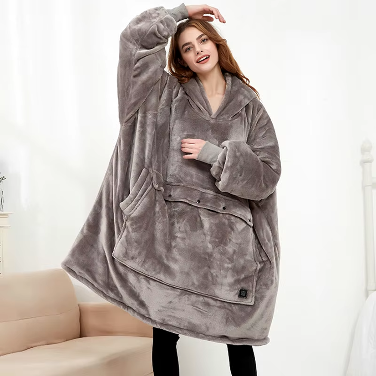 Sudadera con Capucha Eléctrica Calefactable con Calefacción USB