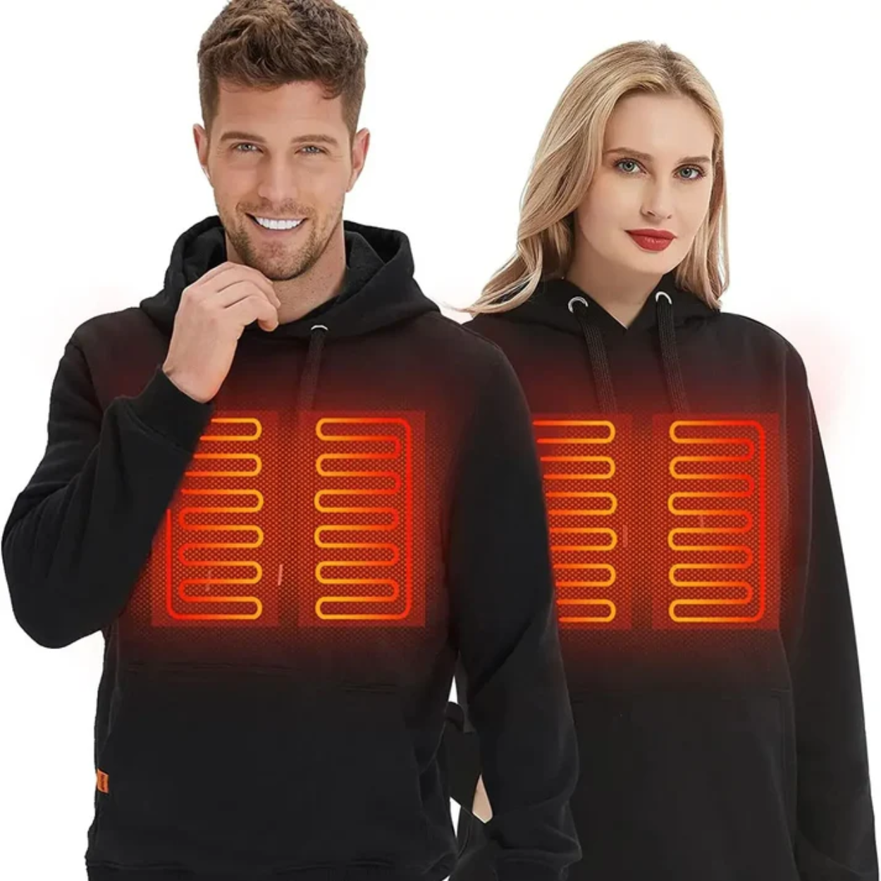 Sudadera con Capucha Eléctrica Calefactable para Invierno