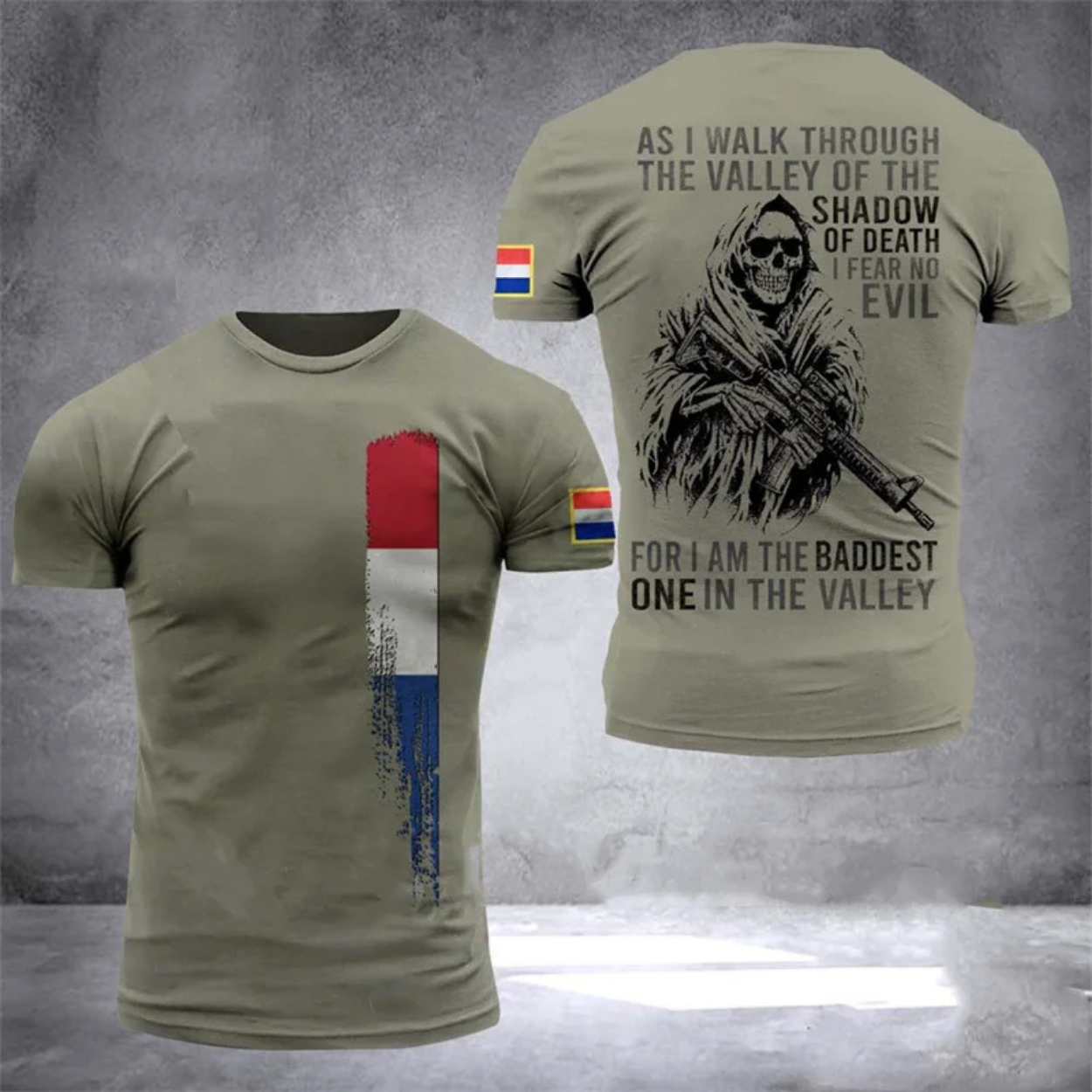 Camiseta Estilo Militar Camuflaje para Hombre