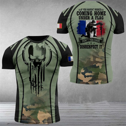 Camiseta Estilo Militar Camuflaje para Hombre