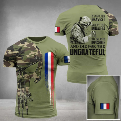 Camiseta Estilo Militar Camuflaje para Hombre