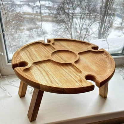 Mesa de Aperitivos de Madera Plantée Diseño Elegante