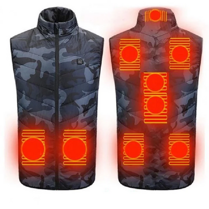 Chaqueta Calefactable Eléctrica 11 Zonas de Calor