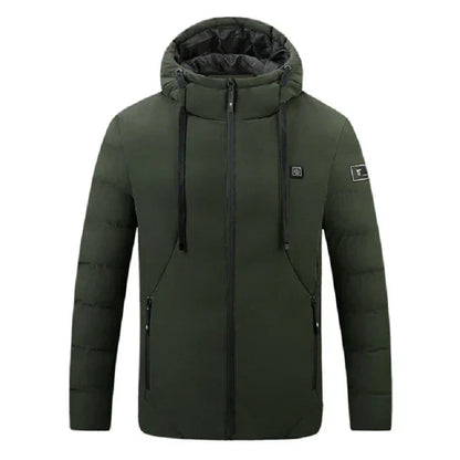 Chaqueta eléctrica calefactable ajustable para invierno