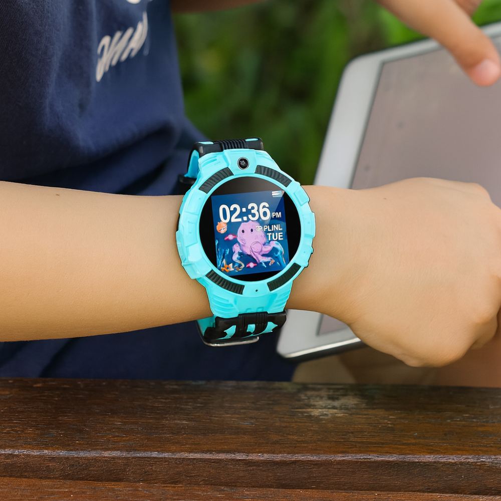 Reloj inteligente infantil colorido con cámara y pantalla táctil