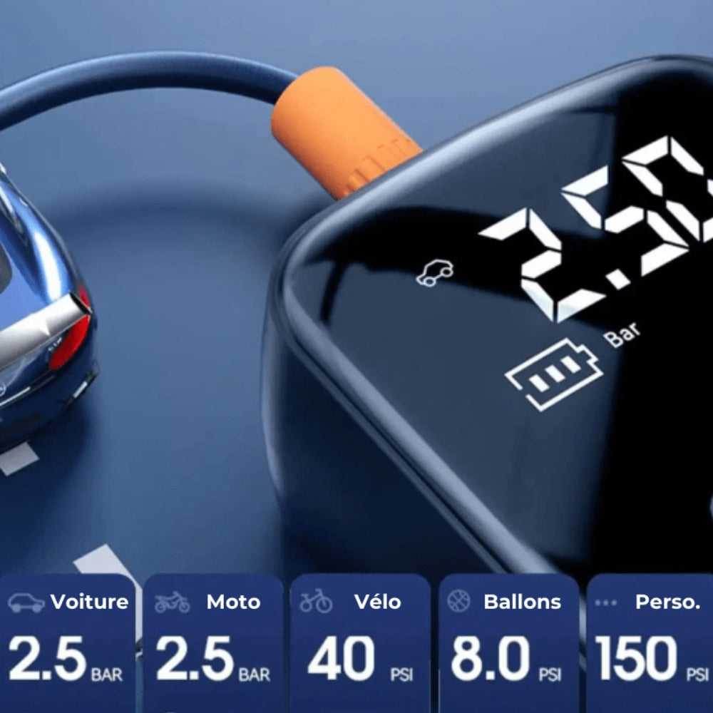 Compresor de Aire Portátil Recargable e Inalámbrico