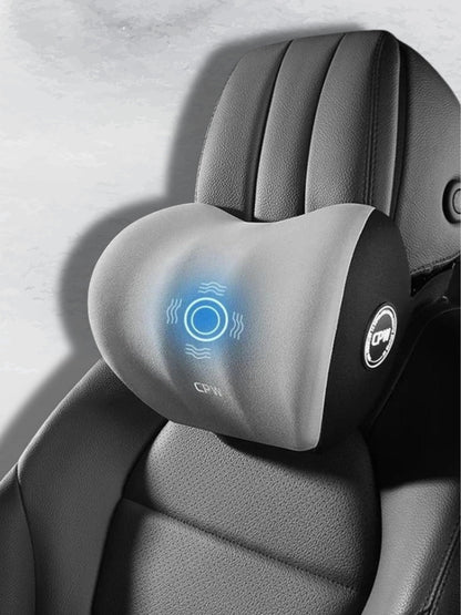Cojín Masajeador para Coche con Vibraciones y Reposacabezas Ajustable