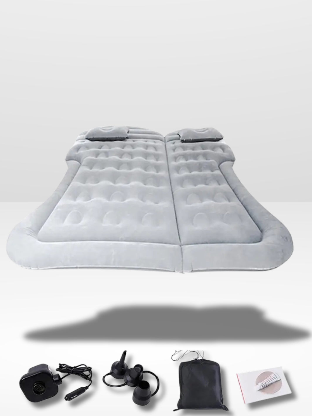 Colchón Inflable para Coche Gris y Cómodo