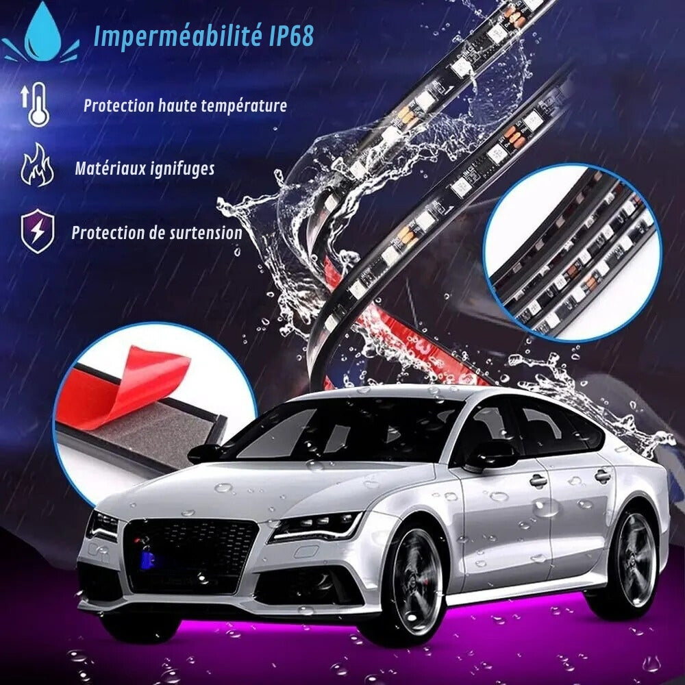 Lámpara LED Bajo Coche Diseño Futurista