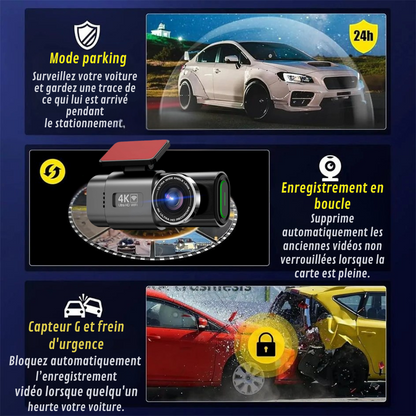 Cámara para Coche 4K Full HD con Grabación Continua