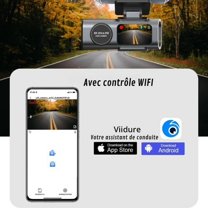 Cámara para Coche 4K Full HD con Grabación Continua