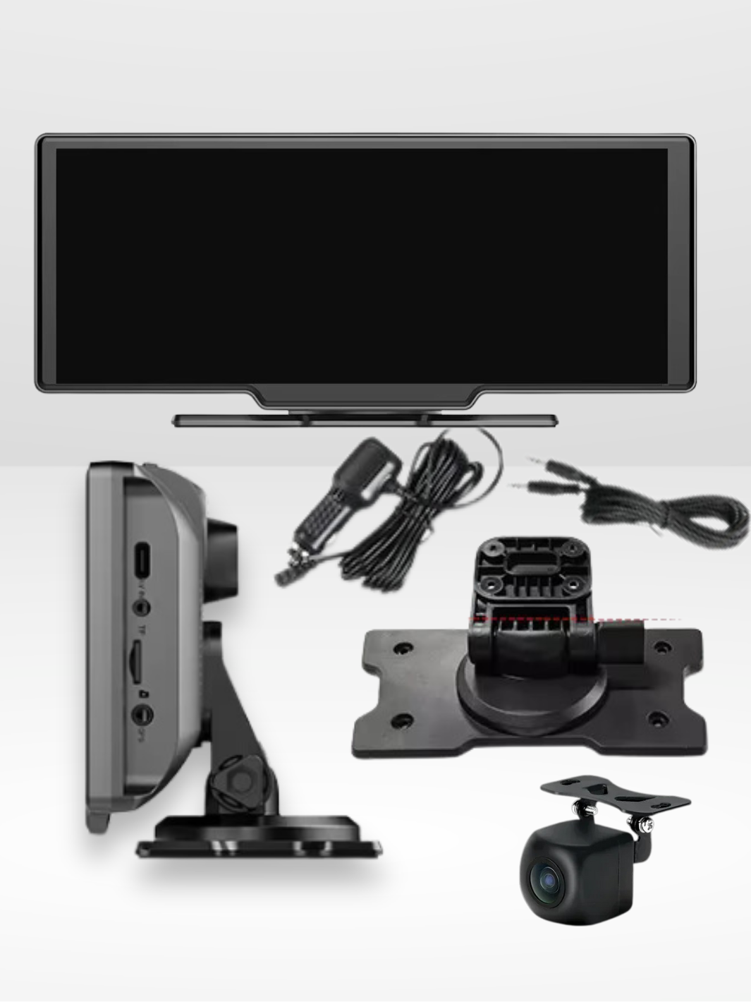 Pantalla de Navegación CarPlay con Cámara de Reversa Integrada
