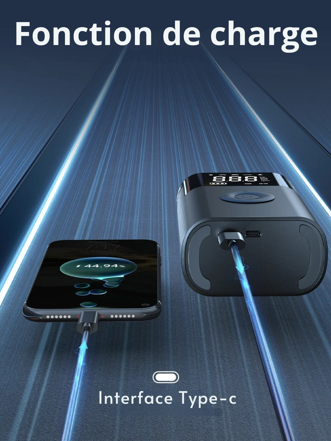 Compresor de Aire Portátil Compacto y Potente