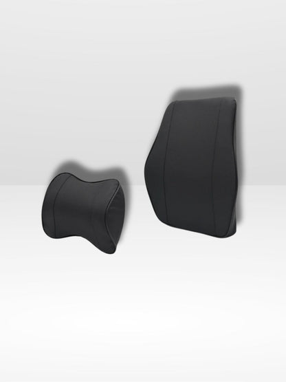 Coussin de Siège Voiture Cuir avec Appuie-tête Réglable - Marcherelle