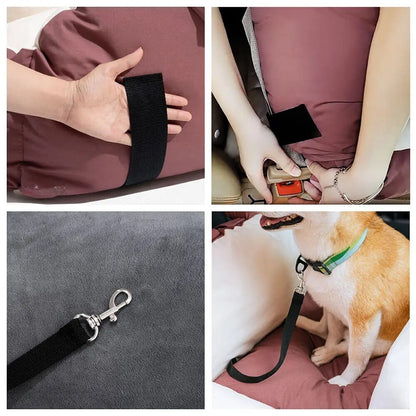 Cojín cómodo y suave para perro en coche