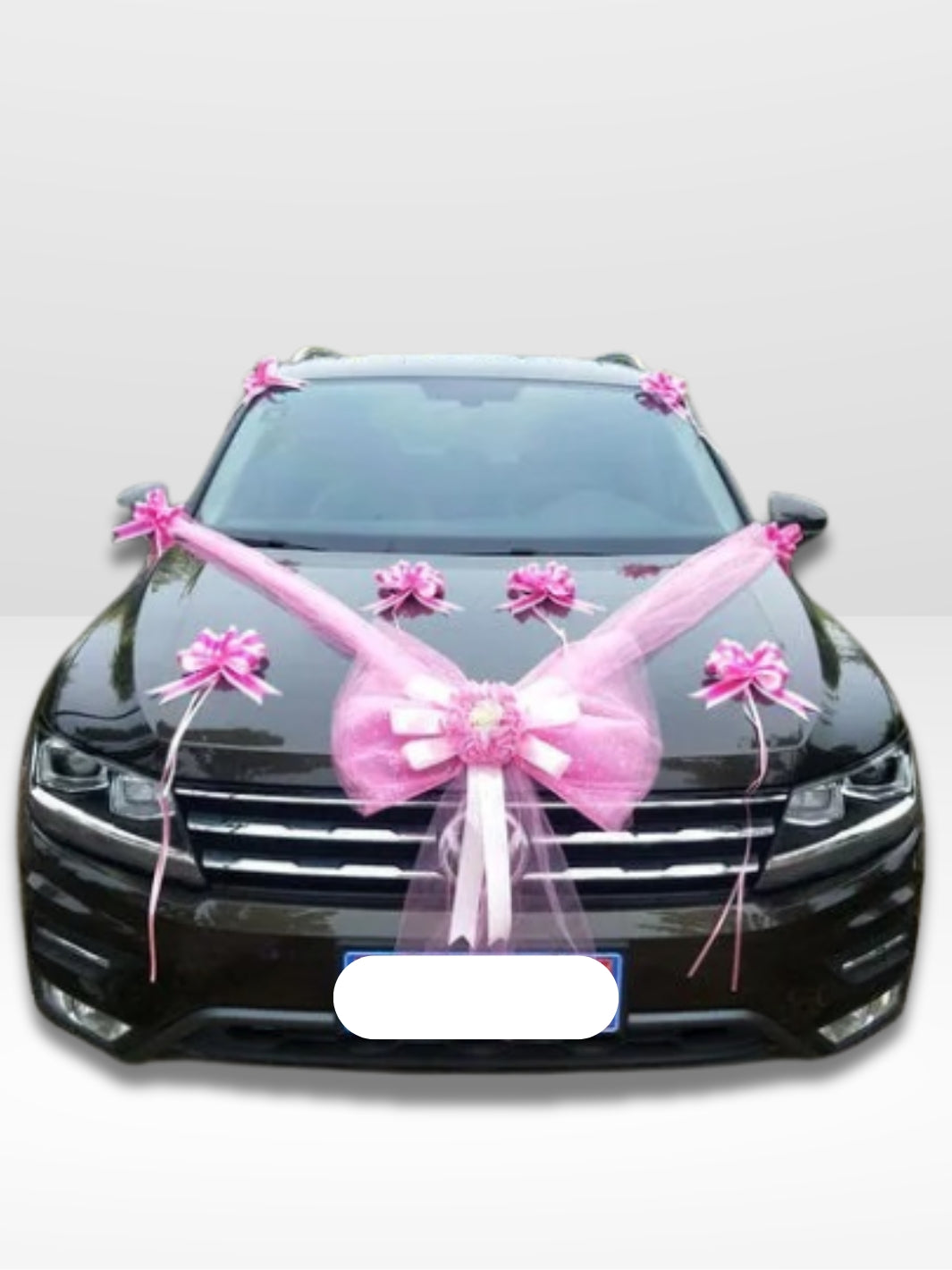 Decoración de Coche de Boda Elegante y Romántica
