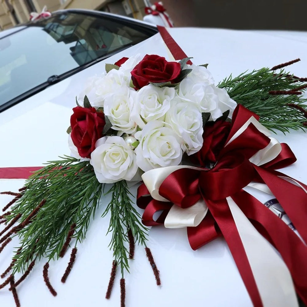 Guirnalda de Boda para Coche Romántica
