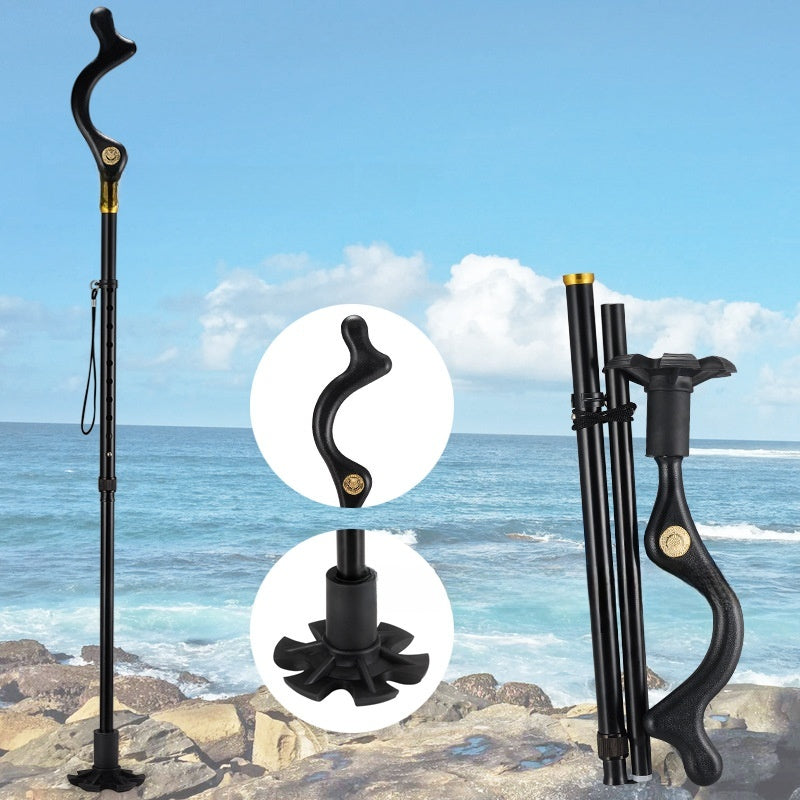 Bastón de Marcha Ergonómico Plegable Ultraligero