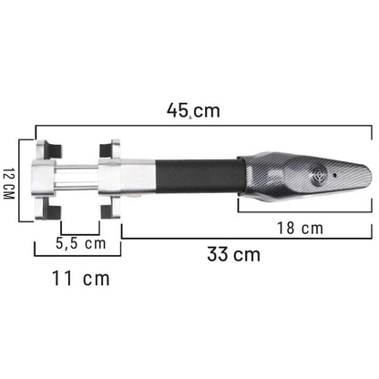 Bastón de seguridad con alarma antirrobo para coche