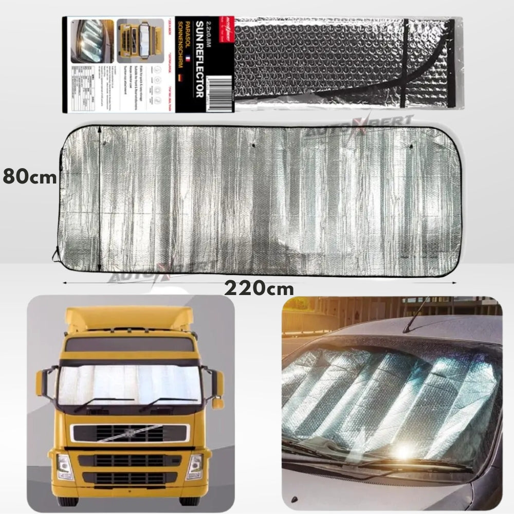 Parasol para Coche Negro con Logo Cool Ride