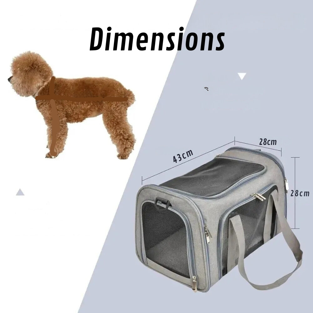 Bolsa de Transporte para Perro para Coche Cómoda y Segura