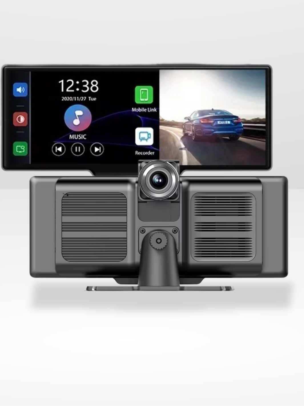 Pantalla de Navegación CarPlay con Cámara de Reversa Integrada