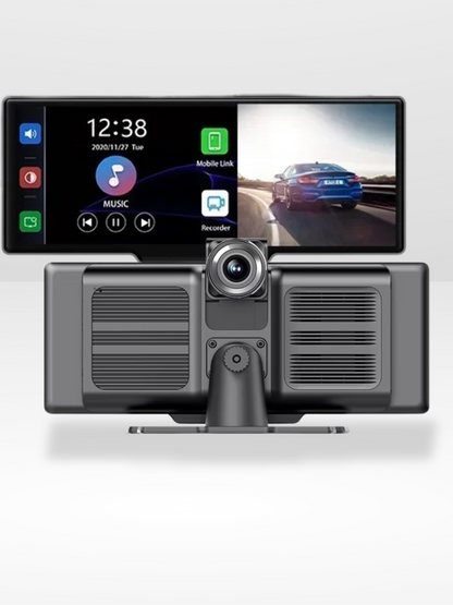 Pantalla de Navegación CarPlay con Cámara de Reversa Integrada