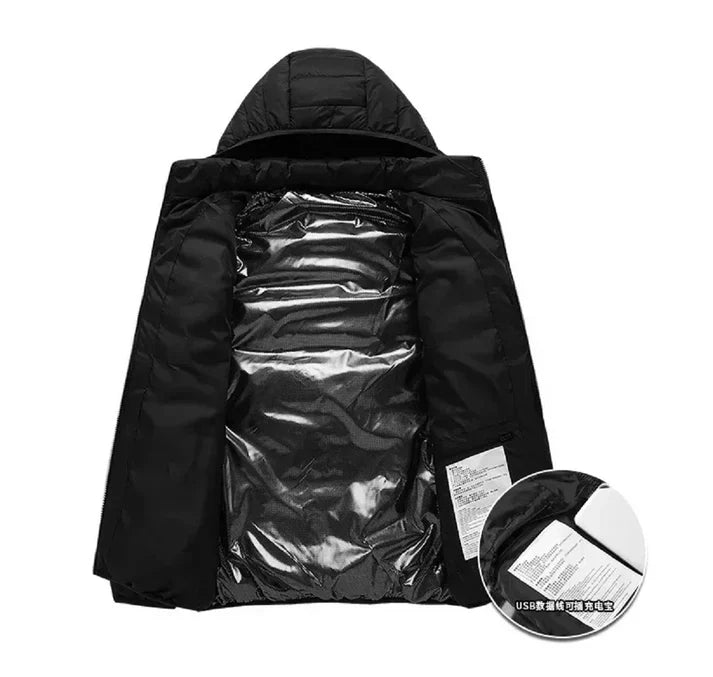 Chaqueta Eléctrica Calefactable con 21 Zonas de Calor