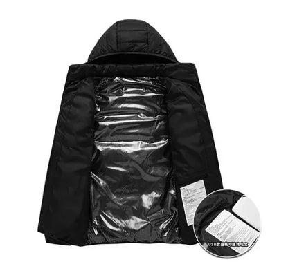 Chaqueta Eléctrica Calefactable con 21 Zonas de Calor