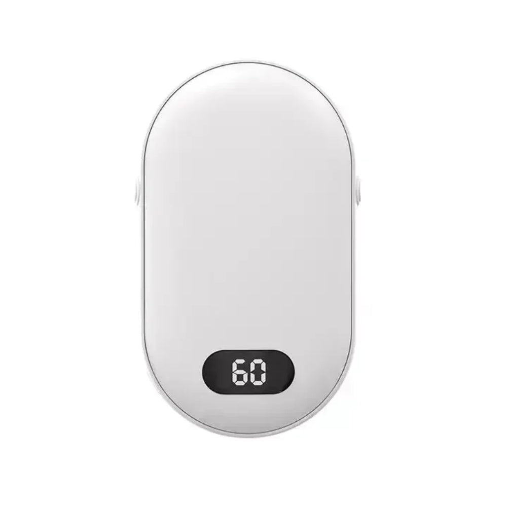 Calentador de manos portátil y banco de energía compacto