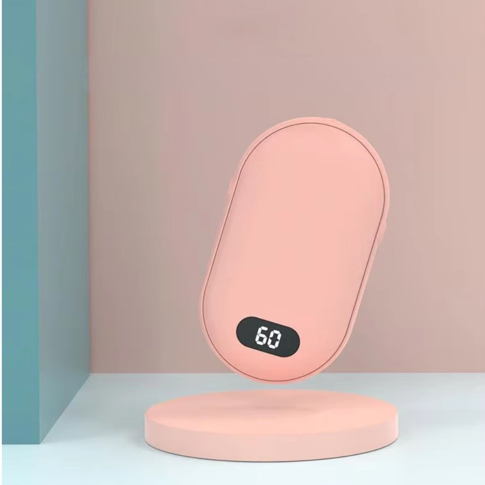 Calentador de manos portátil y banco de energía compacto