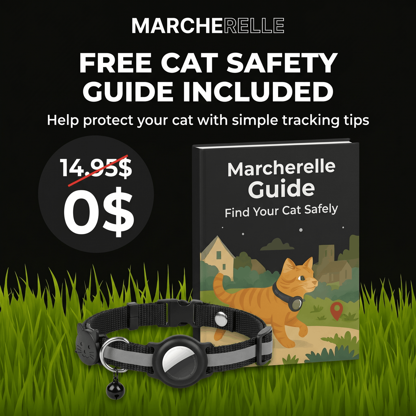 Macherelle™ – Collar GPS para Gatos Sin Suscripción | Compatible con iOS y Android