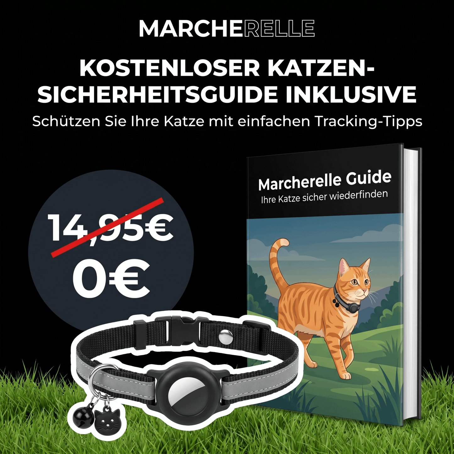 Macherelle™ – Collar GPS para Gato Sin Suscripción | Compatible con iOS y Android