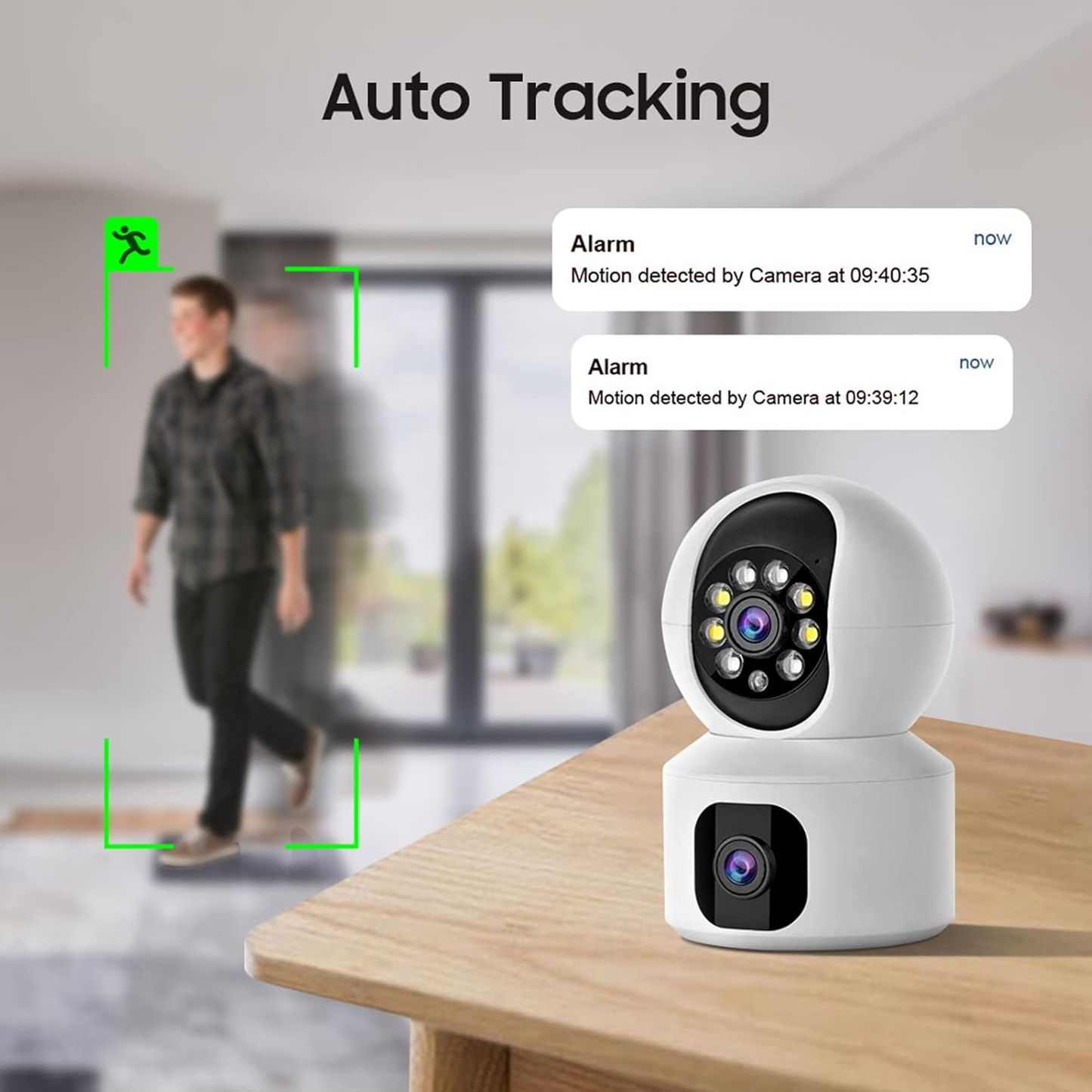 Marcherelle™ – Cámara de Seguridad WiFi Doble Lente Visión HD