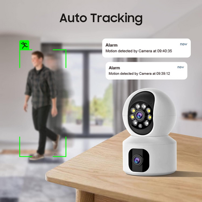 Marcherelle™ – Cámara de Seguridad WiFi Doble Lente Visión HD