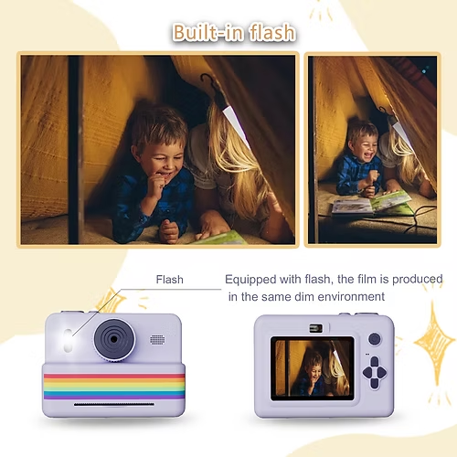 Marcherelle™ – Cámara para Niños con Impresión Instantánea Creativa
